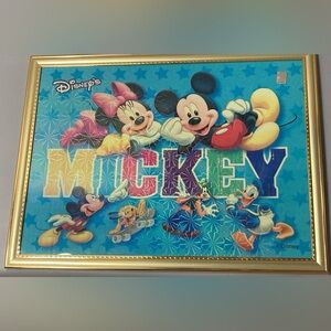 DISNEY MICKEY & MINNIE MOUSE WALL ART 11x14”